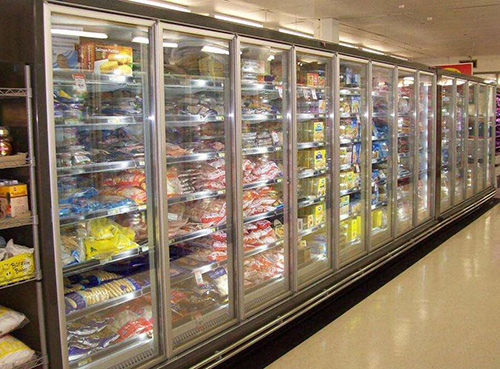 回收超市冷柜，超市風幕柜，超市貨架，保鮮柜展示柜